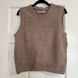 Outerknown Beige Sleeveless Knit Top